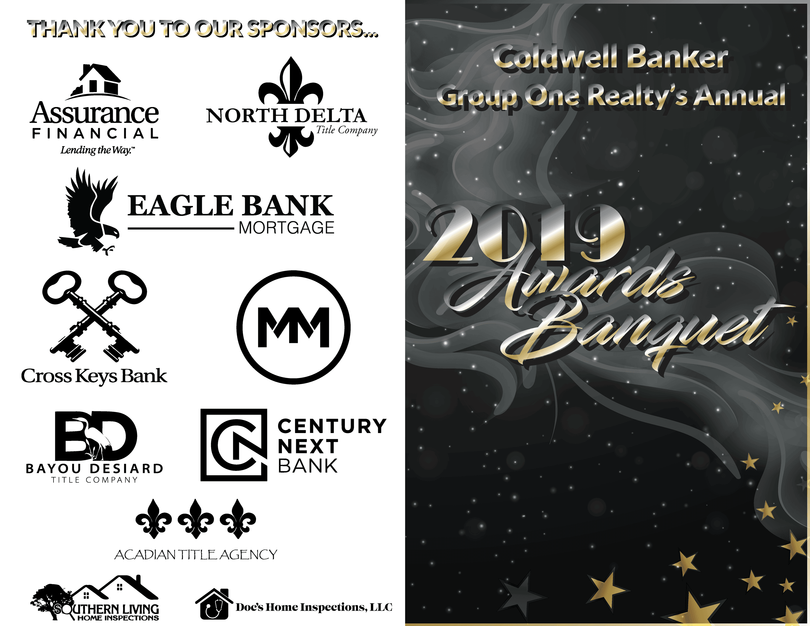 Coldwell Banker Group One Realty 2019 awards banquet itinerary