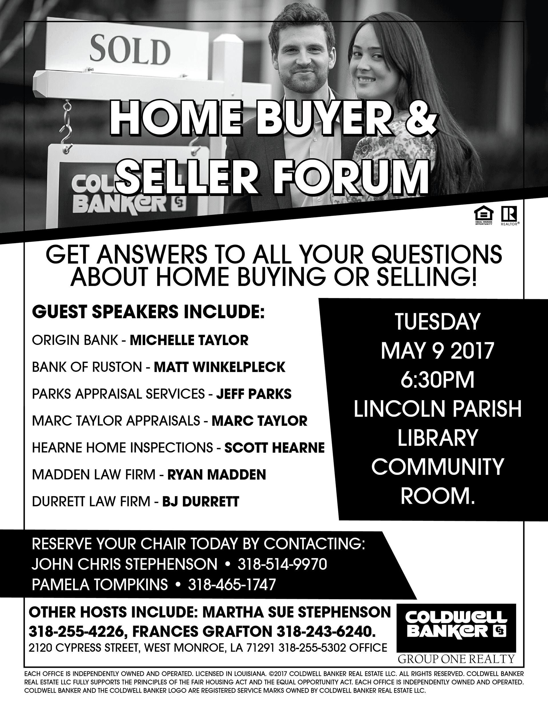 Home Buyer & Seller Forum Ruston, LA newspaper ad